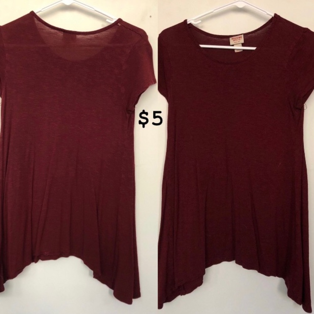 Long short sleeve blouse